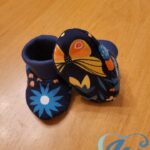 Babypatschen blau Blumen